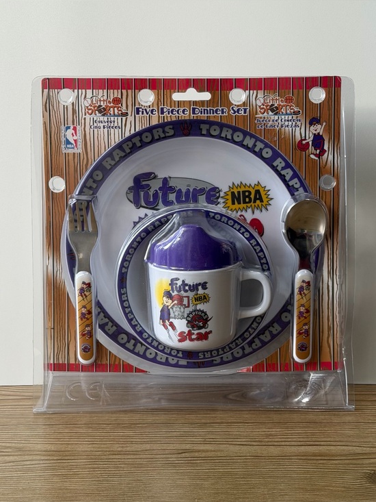 NBA Other - Toronto Raptors Future NBA Star Licensed Vintage Children’s Plate Bowl Utensil